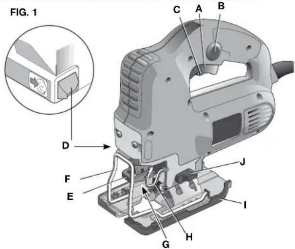 Porter-Cable PCE341 - DESCRIPTION (FIG. 1) - 1