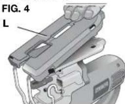 Porter-Cable PCE341 - MOUNTING THE PLASTIC ANTI-SCRATCH SHOE COVER (FIG. 4) - 1