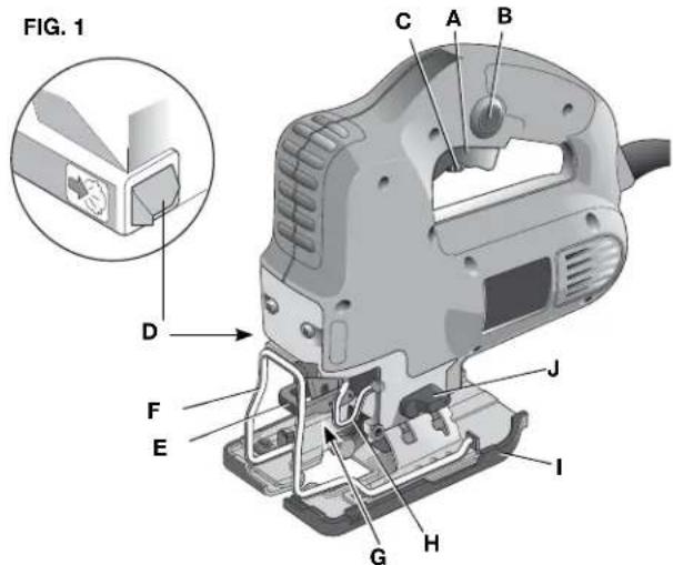 Porter-Cable PCE341 - COMPONENTS (FIG. 1) - 1