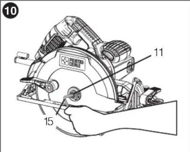 Porter-Cable PCE310 - REMOVING THE BLADE - 1