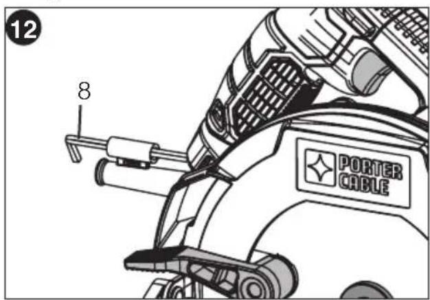 Porter-Cable PCE310 - Stockage de clé (fig. 12) - 1