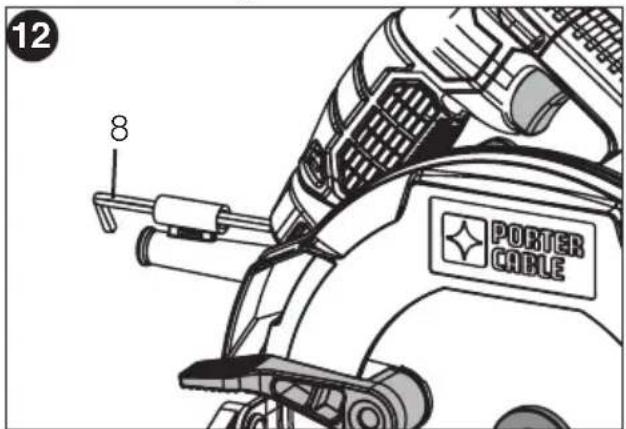 Porter-Cable PCE310 - ALMACENAMIENTO DE LA LLAVE (FIG.12) - 1