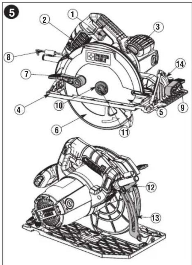 Porter-Cable PCE310 - FUNCTIONAL DESCRIPTION (FIG. 5) - 1