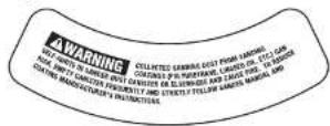 Porter-Cable 380 - REEMPLAZO DE LAS ETIQUETAS DE ADVERTENCIA - 1