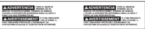 Porter-Cable 382 - REEMPLAZO DE LAS ETIQUETAS DE ADVERTENCIA - 2