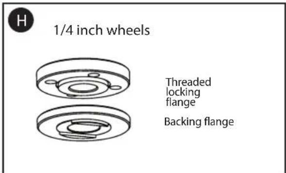 Porter-Cable PCEG011 - MOUNTING NON-HUBBED WHEELS - 3
