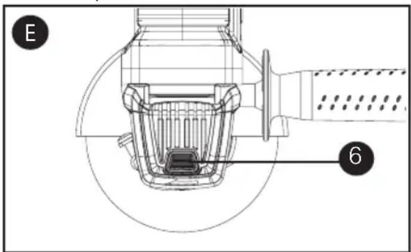 Porter-Cable PCEG011 - BOUTON DE VERROUILLAGE DE LA BROCHE - 1