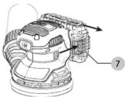 Porter-Cable PCCW205 - Installing and Removing the Battery Pack (Fig. C, D) - 2