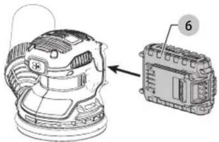 Porter-Cable PCCW205 - Installing and Removing the Battery Pack (Fig. C, D) - 1
