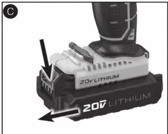 Porter-Cable PCC621 - PARA EXTRAER EL PAQUETE DE - 2