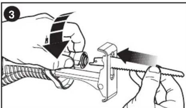 Porter-Cable PCE360 - TO REMOVE BLADE FROM SAW - 1