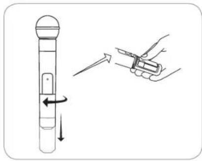 SHURE FP Wireless - Installation des piles - 2