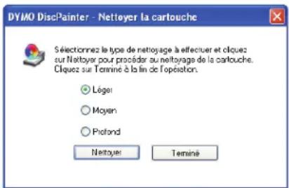 DYMO DiscPainter - Cliquez sur Nettoyer la cartouche. - 2