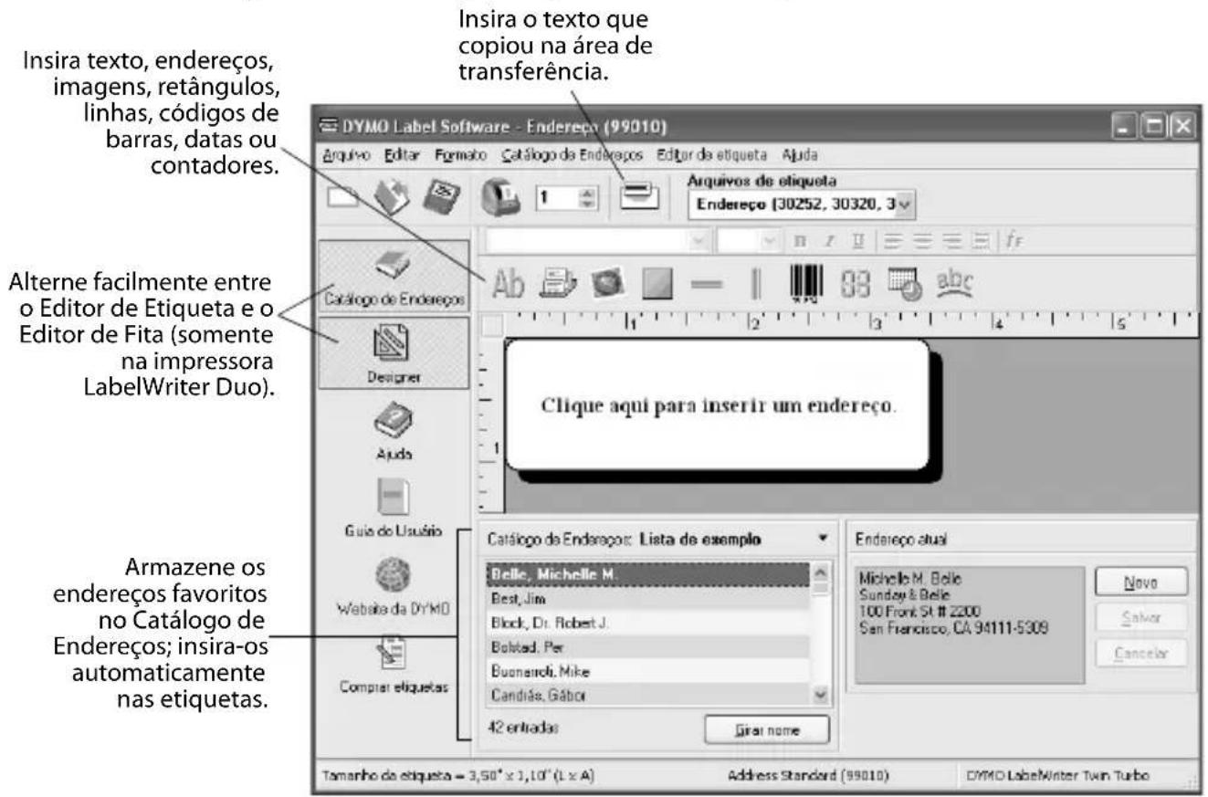 DYMO LabelWriter 400 Duo - Para imprimir uma etiqueta plástica D1 - 1