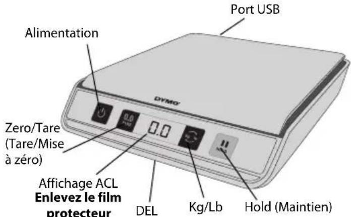 DYMO M25 - Pour installer la balance - 1