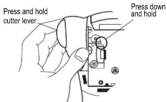 DYMO Rhino Pro 3000 - To clean the cutter blade - 1