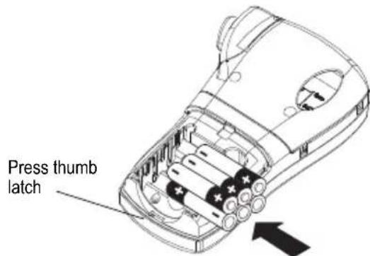 DYMO Rhino Pro 3000 - To insert the batteries - 1
