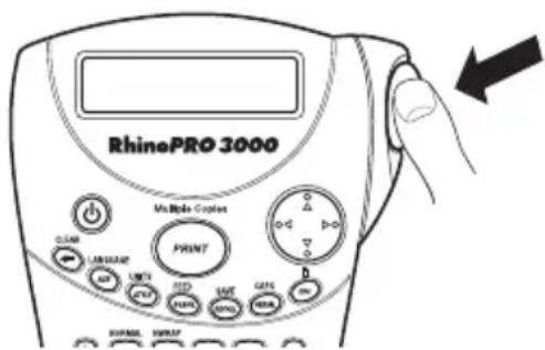 DYMO Rhino Pro 3000 - To print a label - 1