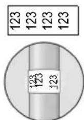 DYMO Rhino Pro 3000 - To print vertical wrap labels - 1