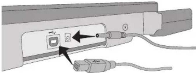 DYMO S400 - To connect the power adapter - 1