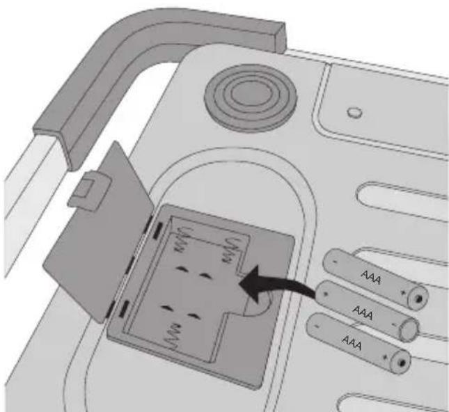 DYMO S400 - Pour insérer les piles - 1