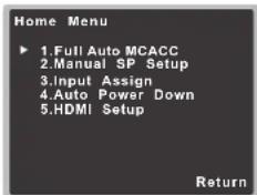 PIONEER HTP206 - Automatic Speaker Setting (MCACC) - 1