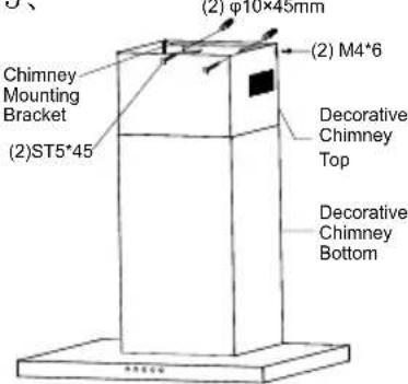 Glem Gas GHB984IX - INSTALL THE HOOD - 6