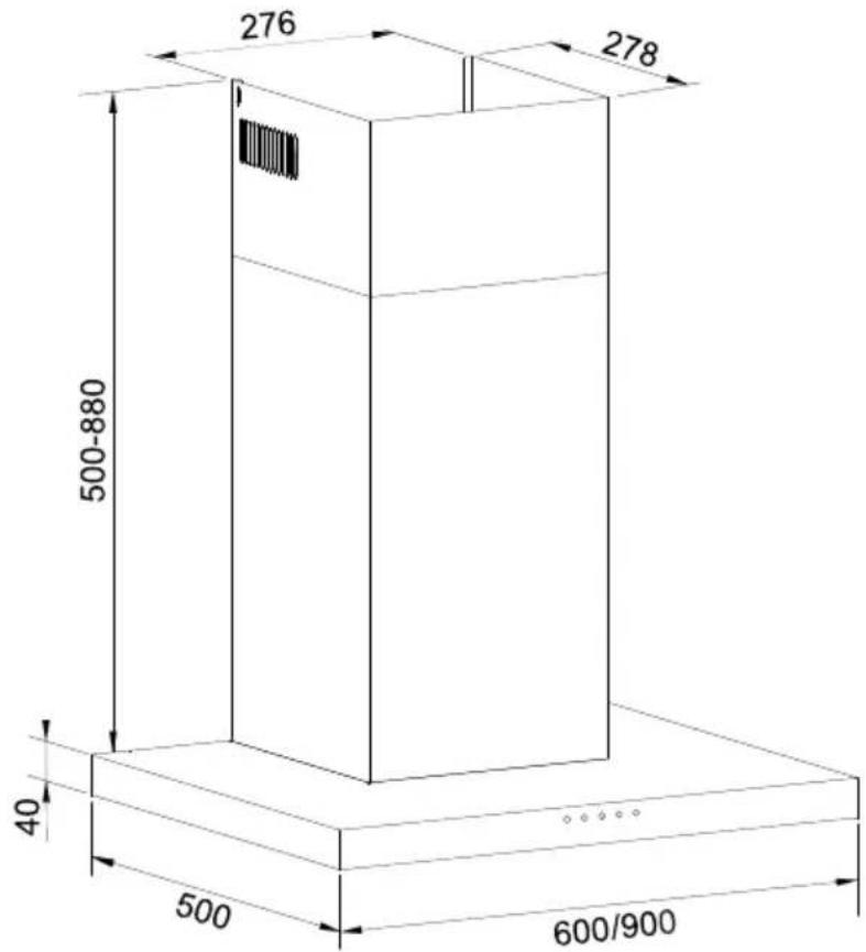 Glem Gas GHB984IX - DIMENSÕES - 1