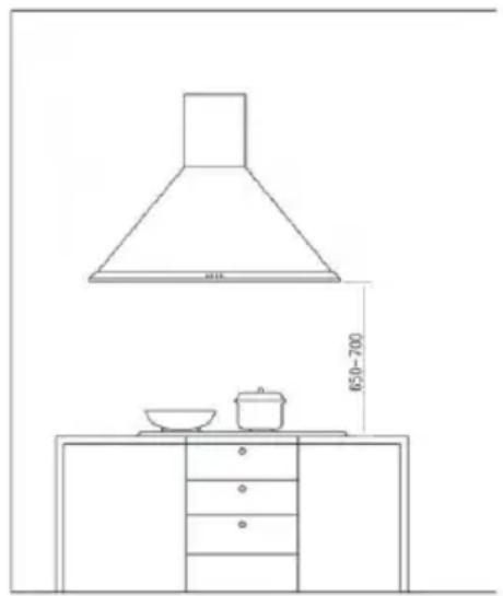 Glem Gas GHP745IX - Installation de la HOTTE : - 1