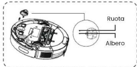TCL Sweeva 6000 - Pulire la ruota universale - 1