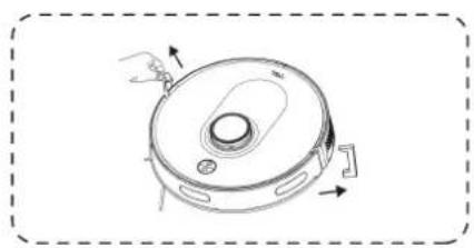 TCL Sweeva 6000 - ③ Remove the protective strip ④ Install the side brush - 1