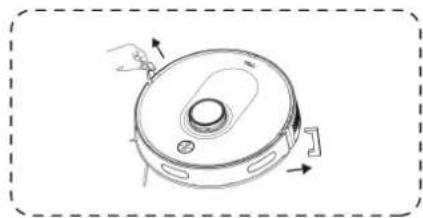 TCL Sweeva 6000 - ③ Retire la tira protectora ④ Instale el cepillo lateral - 1