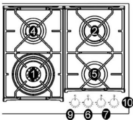 Glem Gas GV64TXBK - PCZT: - 5