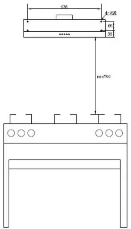 Glem Gas GHC631IX - Fixação à parede - 1