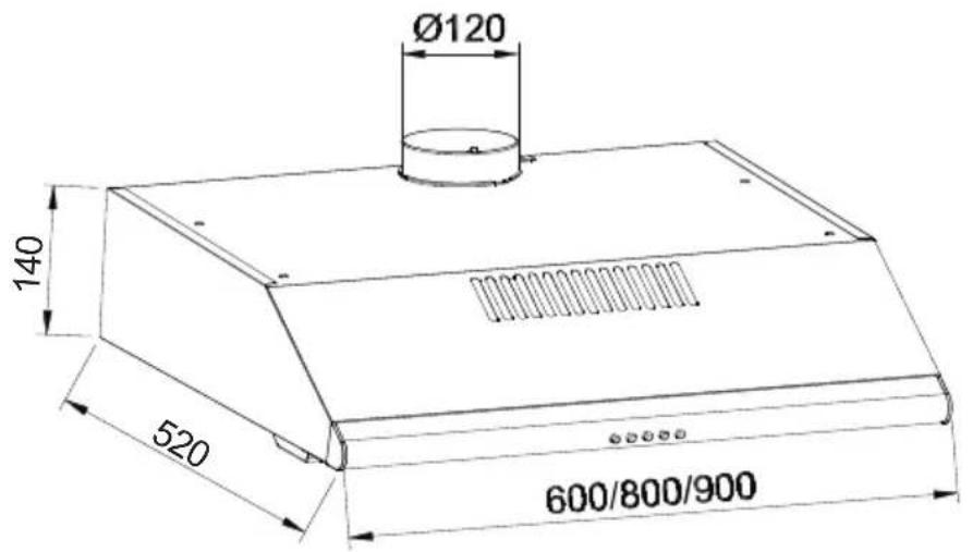 Glem Gas GHC631IX - DIMENSIONS - 1