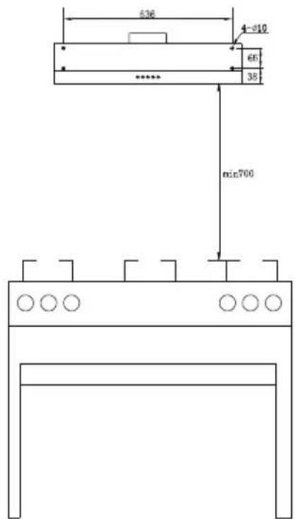 Glem Gas GHC631BK - Fixação à parede - 1