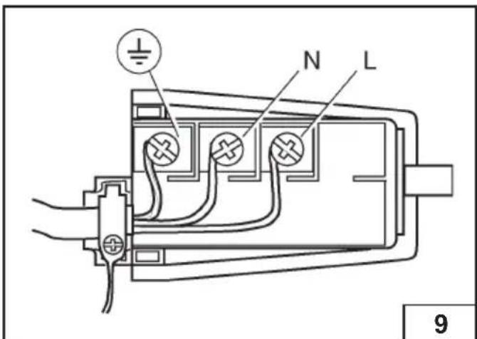 Glem Gas GV64BK - Replacing the power supply cable - 1