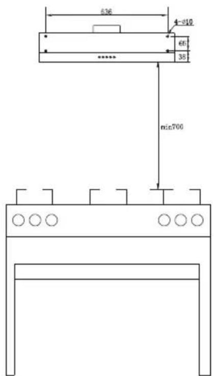 Glem Gas GHC931IX - Fixação à parede - 1