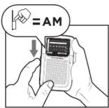 AIWA RS33 - 05.CHANGE THE RADIO BAND (AM, FM & FM DX) - 1