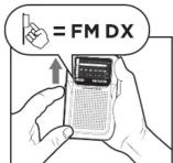 AIWA RS33 - 05.CHANGE THE RADIO BAND (AM, FM & FM DX) - 8