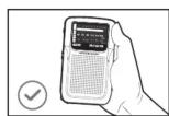 AIWA RS33 - 05.CHANGE THE RADIO BAND (AM, FM & FM DX) - 9
