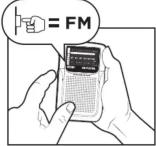 AIWA RS33 - 05.CHANGE THE RADIO BAND (AM, FM & FM DX) - 4
