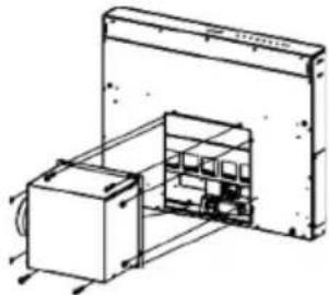 GRUNDIG GEDD 5481 XB - Einsetzen des Haubenkörpers in die Arbeitsplattenmaterial vonunter - 1