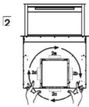 GRUNDIG GEDD 5481 XB - De hoekbeugels bevestigen - 3
