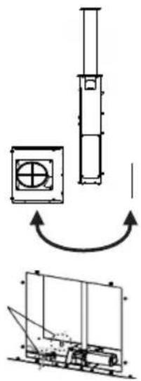 GRUNDIG GEDD 5481 XB - De luifel van de afzuigkap invoeren in het steunoppervlak van beneden - 2