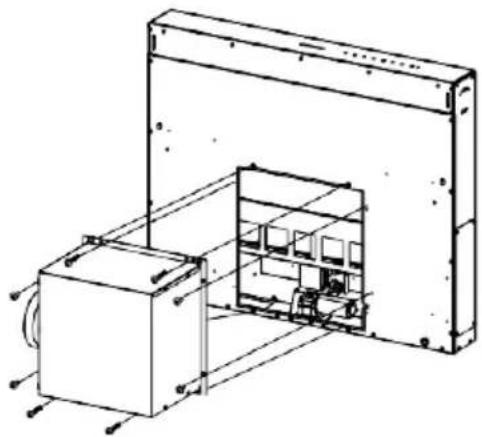 GRUNDIG GEDD 5481 XB - Introduction du corps de hotte dans le plan en passant par le haut - 2