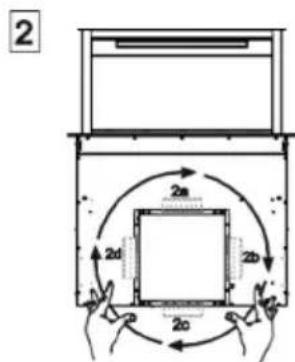 GRUNDIG GEDD 5481 XB - Befestigung der unteren Bügel - 5