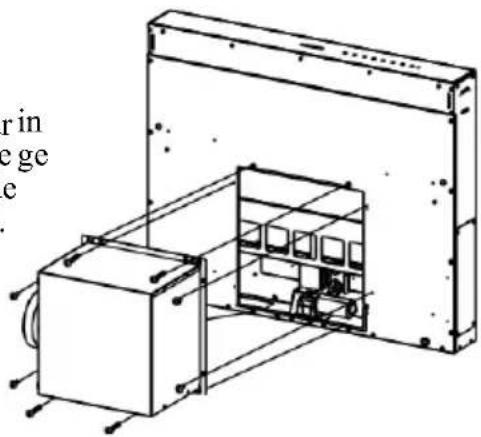 GRUNDIG GEDD 5481 XB - De luifel van de afzuigkap invoeren in het steunoppervlak van bovenaan - 2
