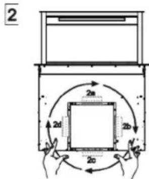 GRUNDIG GEDD 5481 XB - Fijación de las abrazaderas inferiores - 5