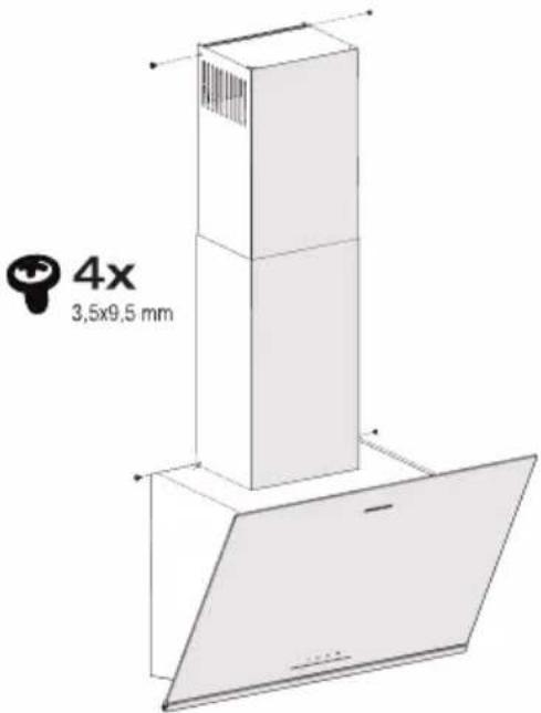 GRUNDIG GDSP5460BC - Installation of the Hood to the Chimney - 1